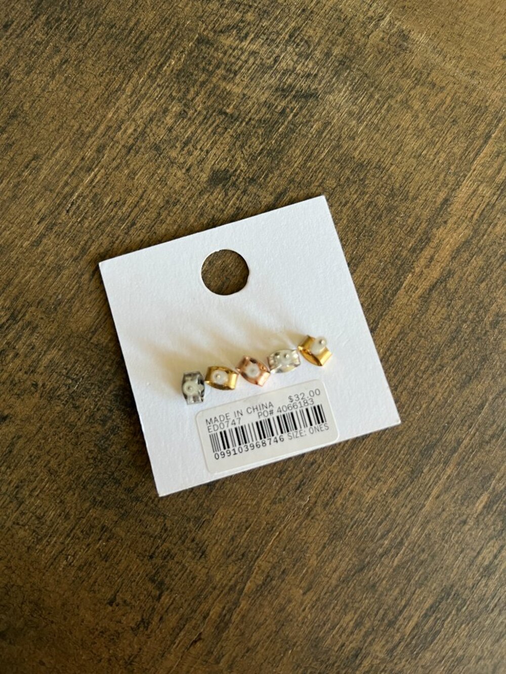 Madewell Sterling Silver Minimalist Bar Earring Studs - Picture 3 of 4